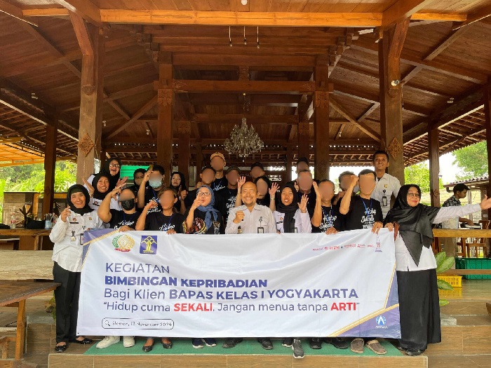 kegiatan Bimbingan Kemandirian Klien Pemasyarakatan Bapas Jogja di Omah Jowo Lawas Resto & Coffee, Mlati, Sleman, Rabu (13/11/2024). Foto: Ist