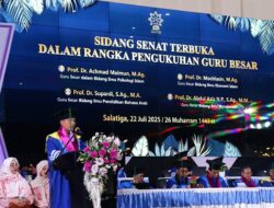 Dikukuhkan sebagai Guru Besar Ekonomi Islam, Prof. Dr. Mochlasin, M.Ag Tawarkan Teori Ethical Sustainability Chain