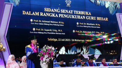 Dikukuhkan sebagai Guru Besar Ekonomi Islam, Prof. Dr. Mochlasin, M.Ag Tawarkan Teori Ethical Sustainability Chain