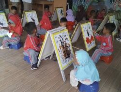 Peringati HUT RI Ke 80 Peserta Didik PAUD KB Fadilah Talagening Ikuti Lomba Melukis dan Mewarnai
