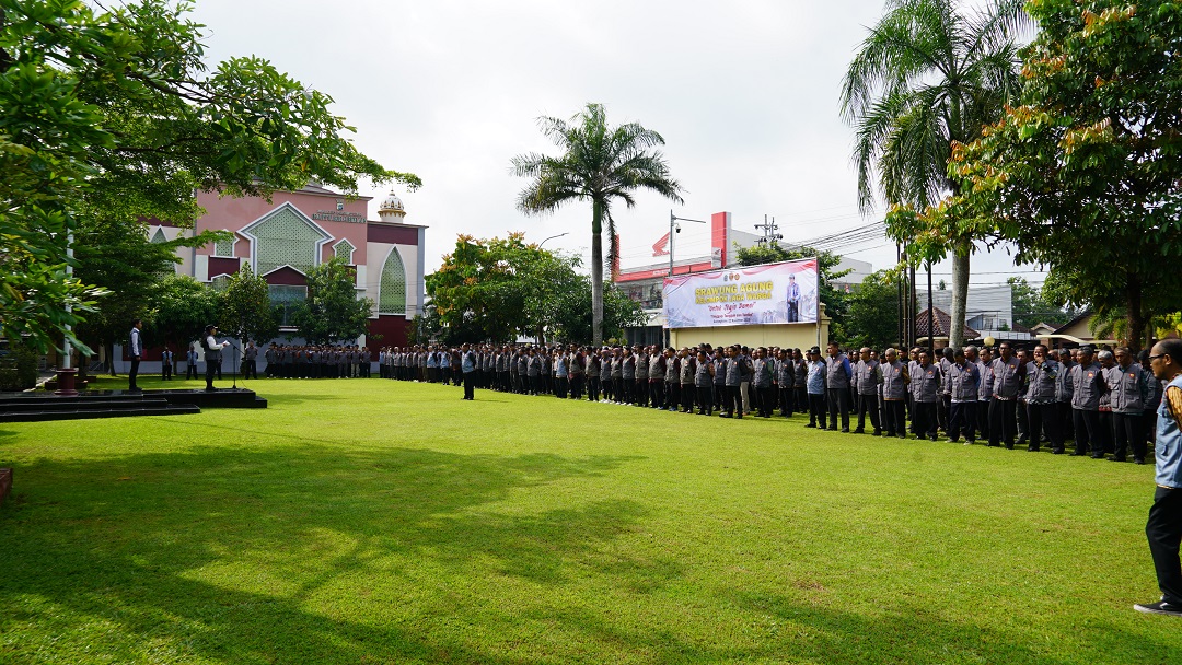 Apel Ratusan anggota Jaga Warga dari seluruh kapanewon Di Gunungkidul