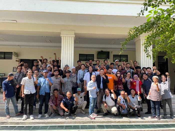 Tim PBH Projotamansari bersama perwakilan serikat pekerja telah berhasil memenangkan 40 gugatan PHI di Pengadilan Negeri Yogyakarta. Foto: Istimewa