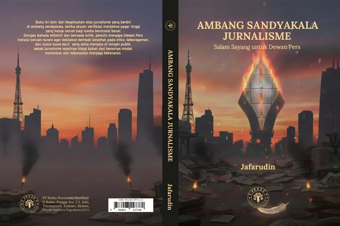 Buku Ambang Sandyakala Jurnalisme diluncurkan pada HPN 2026, mengulas tantangan pers, Dewan Pers, AI, dan kebebasan jurnalistik. Foto: ist