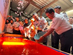 Bapas Yogyakarta Tebar 1000 Benih Lele Dukung Program Ketahanan Pangan Nasional
