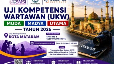 Antusias Wartawan Tinggi, SMSI NTB Gelar UKW Bersama Solopos Institute