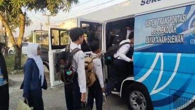 Meski BBM Naik, Bus Sekolah Gratis Si Bulan di Sleman Tetap Beroperasi, Penumpang Tembus 1.187 Siswa