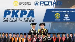 UI dan PERADI Profesional Buka PKPA Angkatan I 2026, Hadirkan Pimpinan KPK hingga Wakil Jaksa Agung sebagai Pengajar