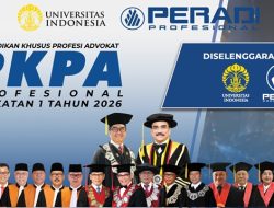UI dan PERADI Profesional Buka PKPA Angkatan I 2026, Hadirkan Pimpinan KPK hingga Wakil Jaksa Agung sebagai Pengajar