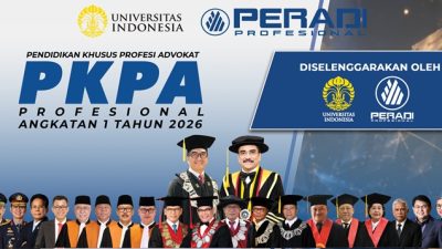 UI dan PERADI Profesional Buka PKPA Angkatan I 2026, Hadirkan Pimpinan KPK hingga Wakil Jaksa Agung sebagai Pengajar