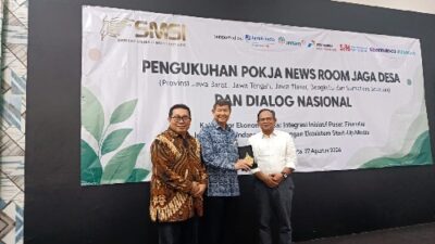 SMSI Kukuhkan Pokja Newsroom Jaga Desa, Hasyim Djojohadikusumo Soroti Peran Pers