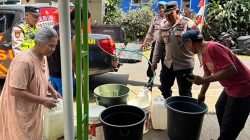 Polsek Kutasari Salurkan 2.000 Liter Air Bersih untuk Warga Terdampak Kekeringan di Purbalingga