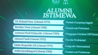 Dua Gonsus 88 Jadi “Alumni Istimewa” Gontor, Bachtiar Nasir dan Arifin Jayadiningrat Tempuh Jalan Dakwah Berbeda