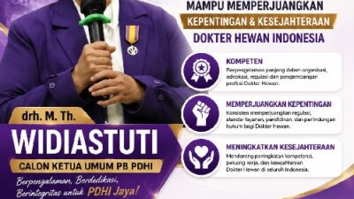 M. Th. Widiastuti Dideklarasikan sebagai Calon Ketua PB PDHI 2026-2030